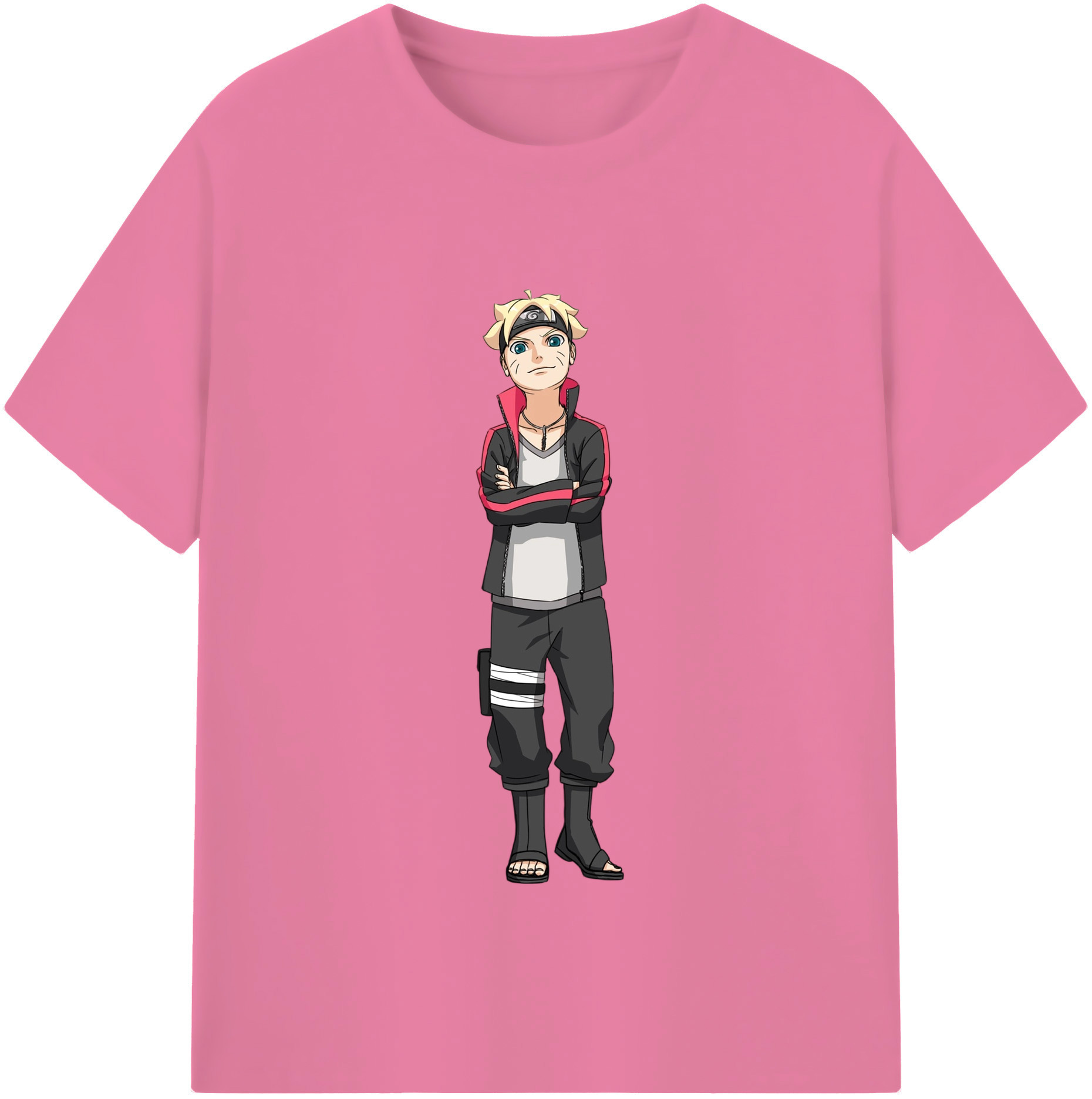 （画像用） NARUTO -ナルト- うずまき ボルト Uzumaki Boruto 綿100％半袖Tシャツ（フロントプリント）